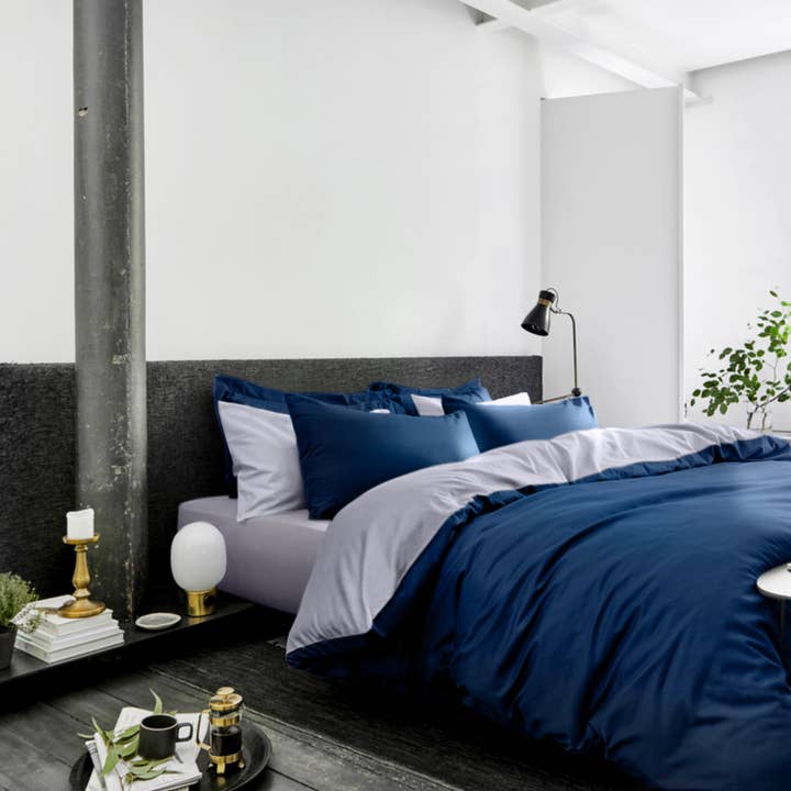 The Luxor Collection | Blue & Dove Grey and other Purchase Wholesale egyptian sheets. Free Returns & Net 60 Terms on Faire trending on Faire.