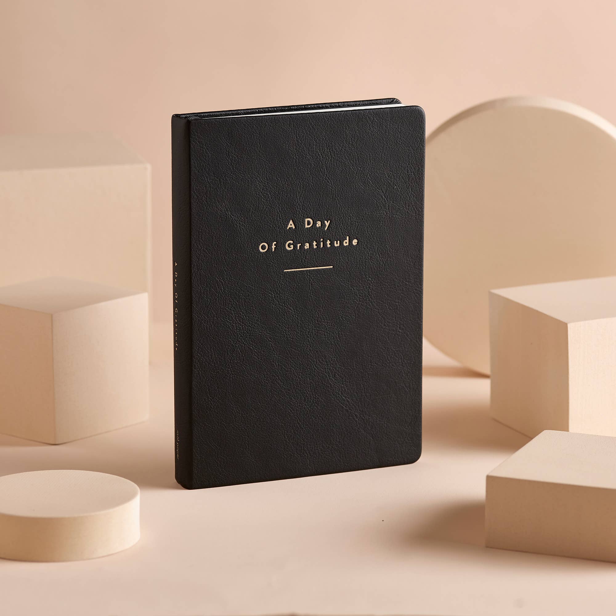 Mål Paper - Vente Journal intime - Journal du Jour de Gratitude noir - Cadeau bien-être et soins personnels7