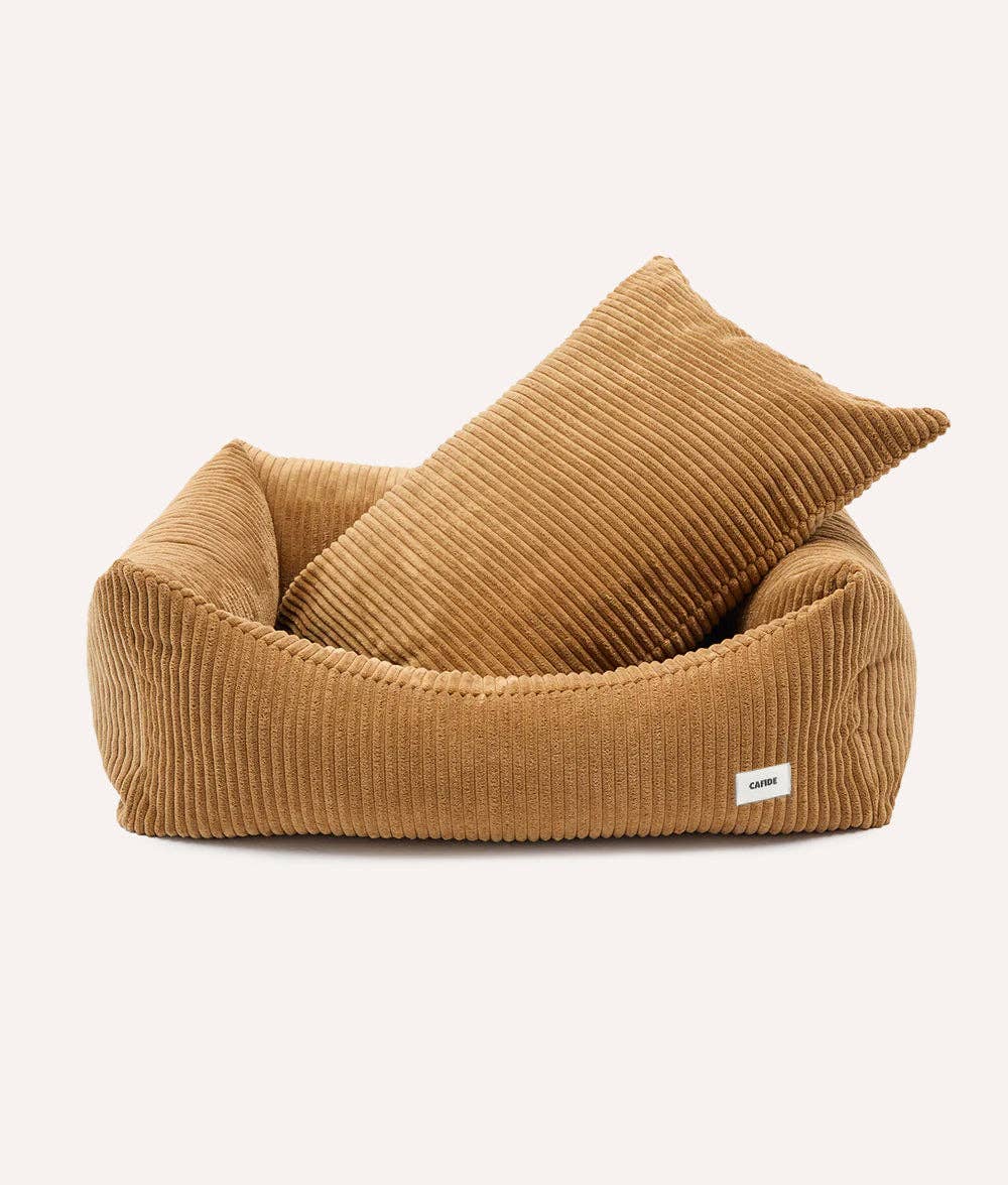 CAFIDE - Wholesale Pet bed – Dog - Snozy Mustard Velvet Dog Bed