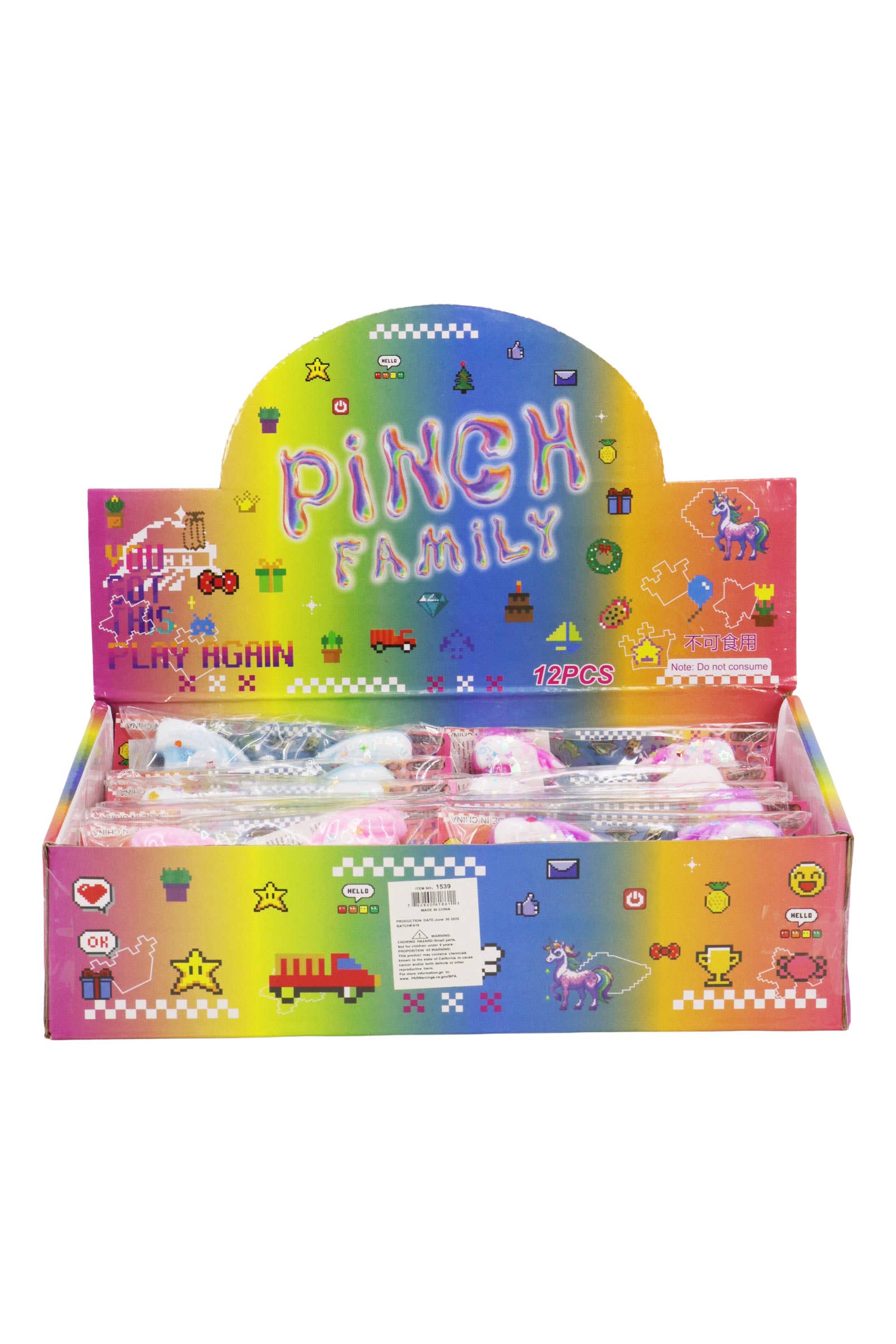 ASSORTED Butterfly Sequins Mochi Pom Pom Squishy Bag for wholesale on Faire1