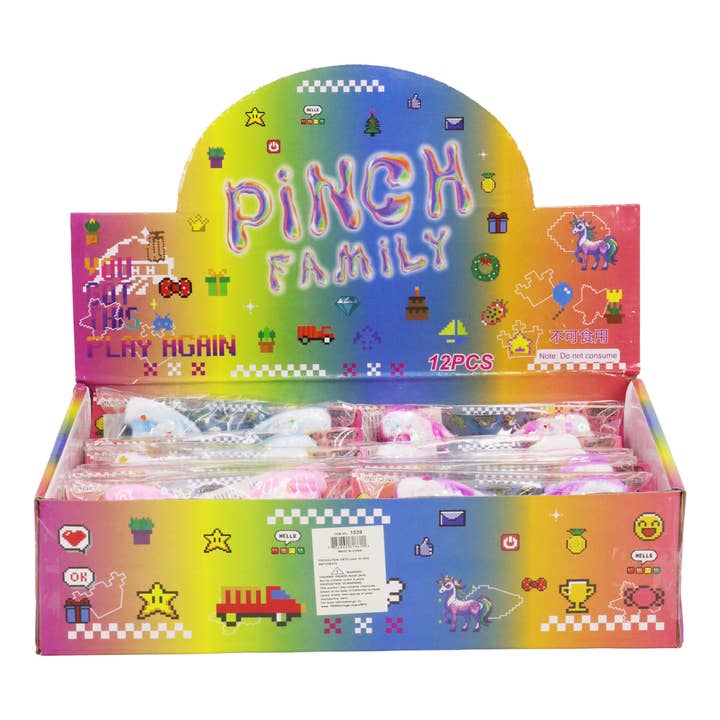 ASSORTED Butterfly Sequins Mochi Pom Pom Squishy Bag for wholesale on Faire1