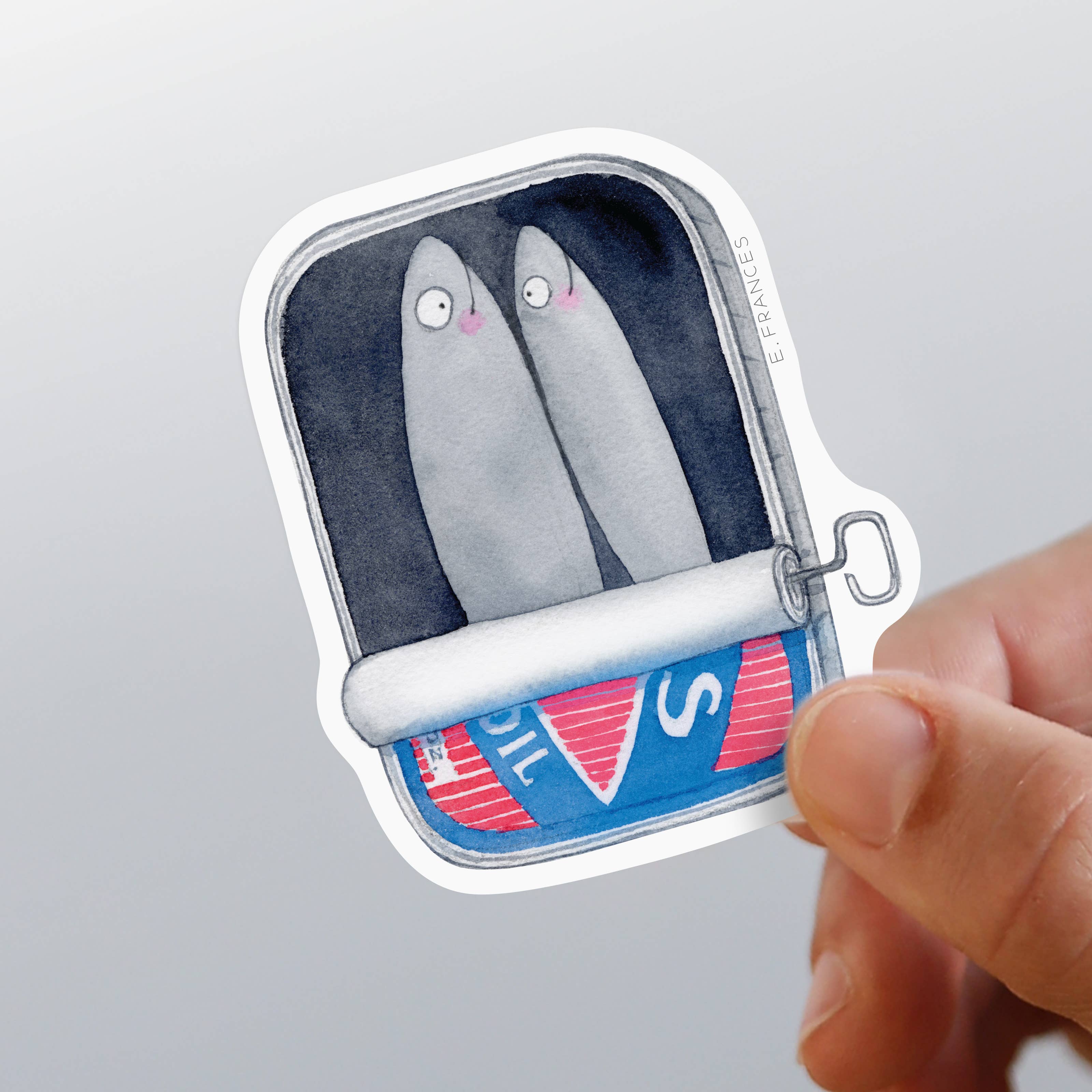 E. Frances Paper - Wholesale Sticker - Sardines Sticker1