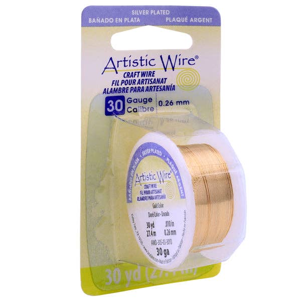 Artistic Wire, Craft Wire - (Gold) - Dispenser Spool for wholesale by The Bead District
