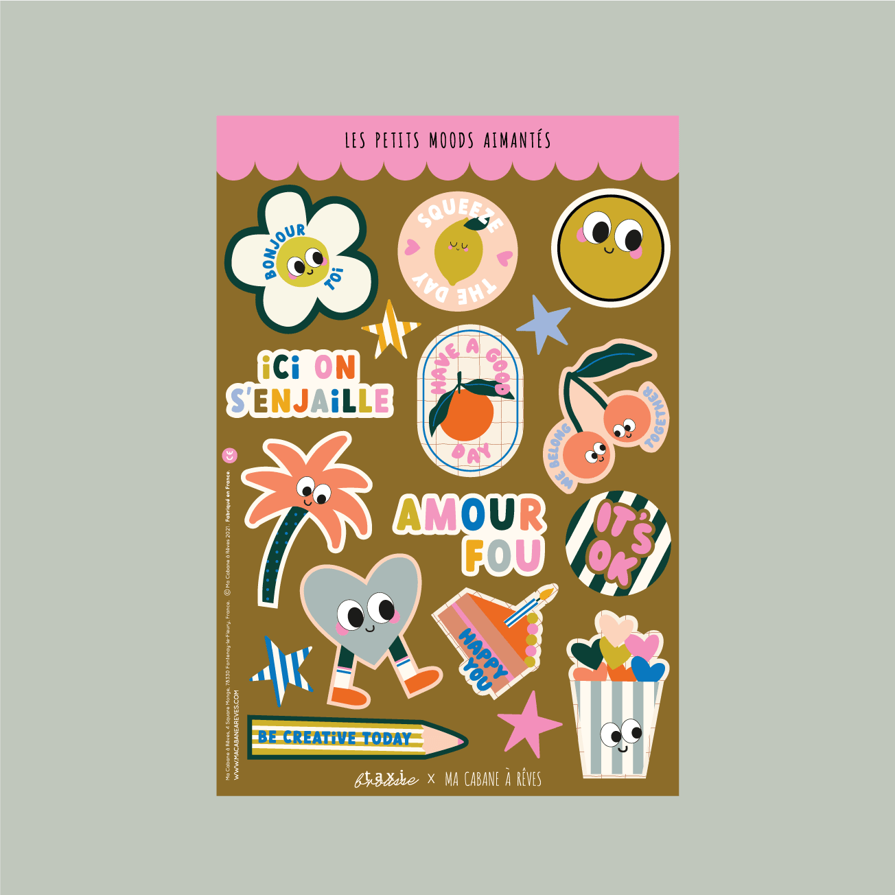 Ma Cabane à Rêves - Wholesale Magnet - Magnetic Mood Magnets Taxi Brousse6