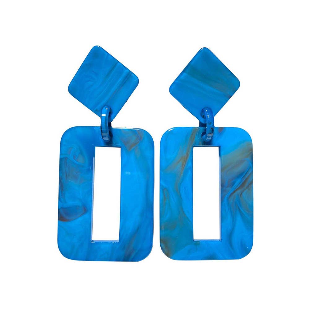 Domoflor s.l - Wholesale Pendant/Charm Necklace - Retro Acrylic Earrings with Geometric Design and Details4