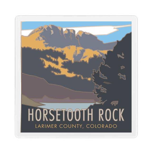 Horsetooth Rock, Colorado - Coaster for wholesale by Travel Posters by M&W Design Co.