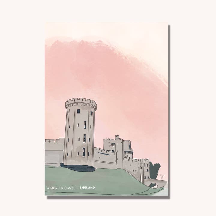 Warwick Castle Art Print – for wholesale by Frame Your World Shop