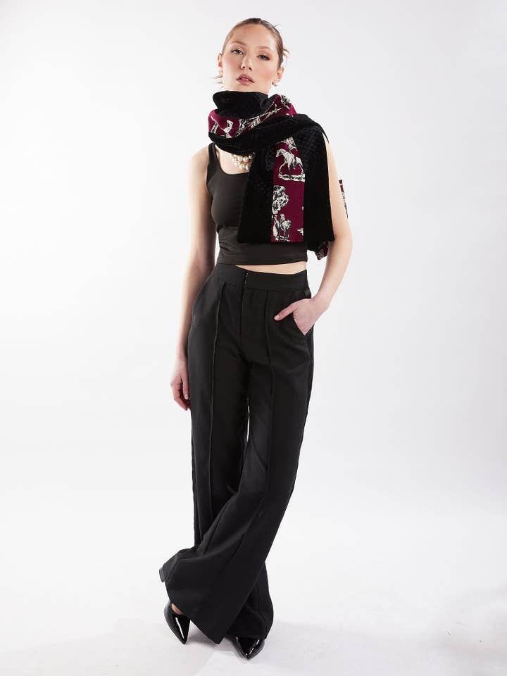 Amy Page DeBlasio - Wholesale Pants – Women's - Wide Leg Tuxedo Pants in Black6