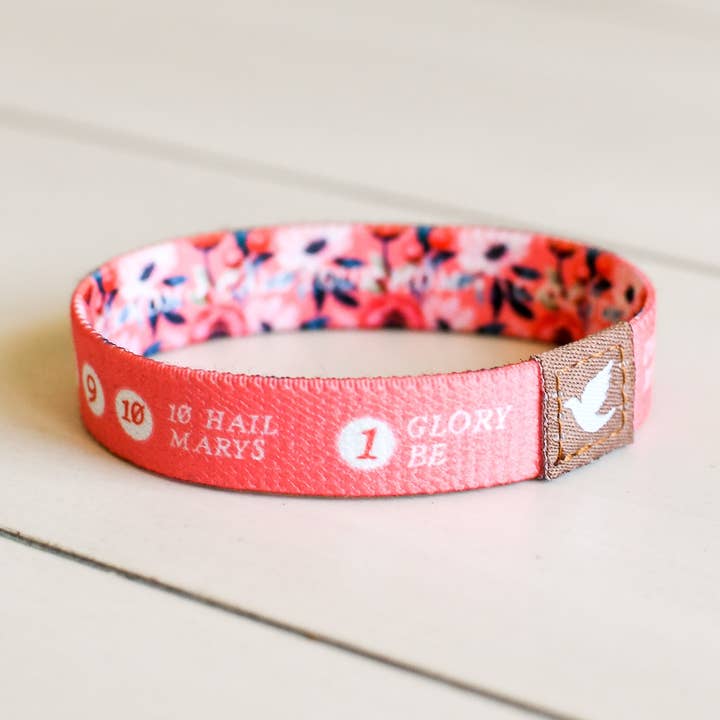 Call Your Mom Womens Rosary Bracelet for wholesale by Pink Salt Riot