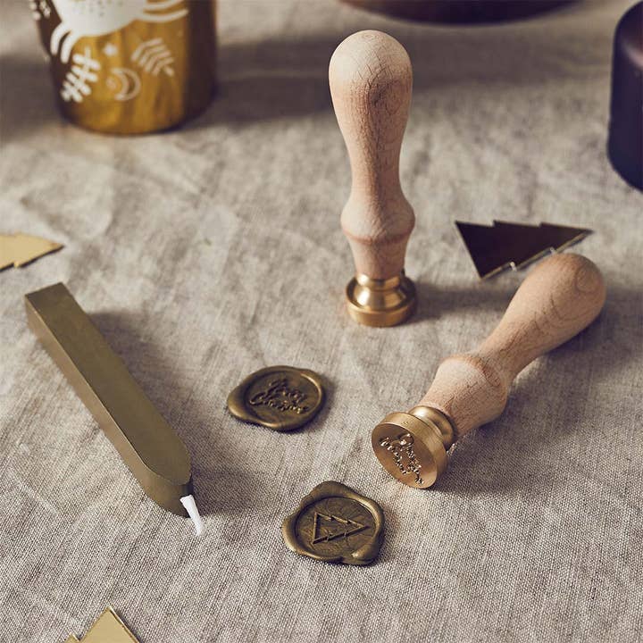 Hootyballoo by Club Green - Wholesale Rubber/decorative stamp - Merry Christmas' Wax Stamp