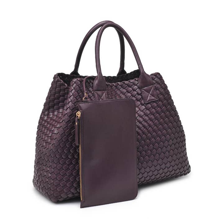 Urban Expressions - Wholesale Tote Bag - Women's - Ithaca Woven Vegan Leather Tote54