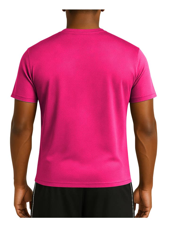 I-Wear Brands - Wholesale Athletic Top - Men's - 5 Pack Men's Crew Neck Dry Fit Mesh T-Shirts2