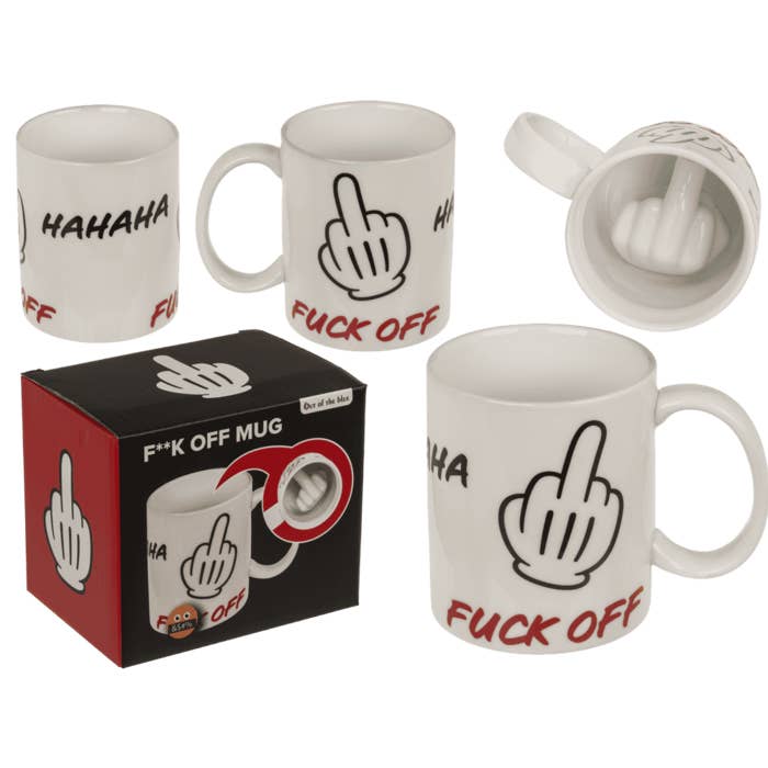 Out of the blue KG - Wholesale Coffee Mug - Mug, Fuck Off, Ceramic, 8 x10 cm,