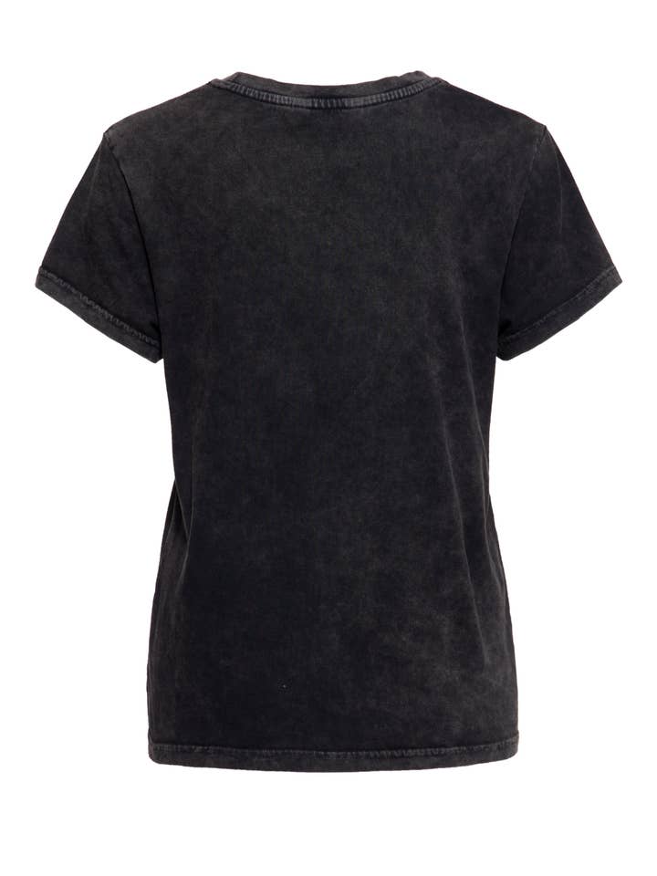 black Not Your Playbunny Acid Washed Boyfriend T-Shirt for wholesale on Faire1