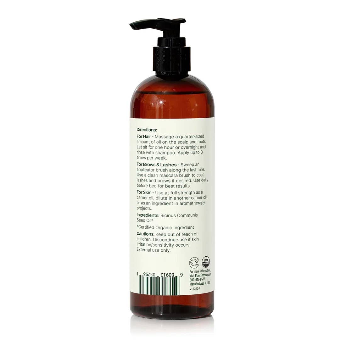 Plant Therapy - Wholesale Bath/Body Oil - Organic Castor Oil 16 oz6