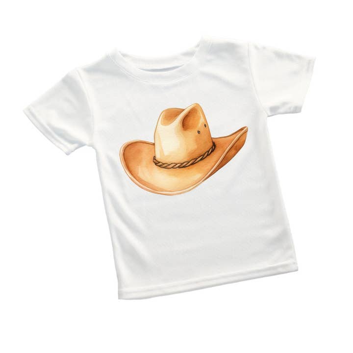 Tan Cowboy Hat Tee for wholesale by ChubbyBubbyBear