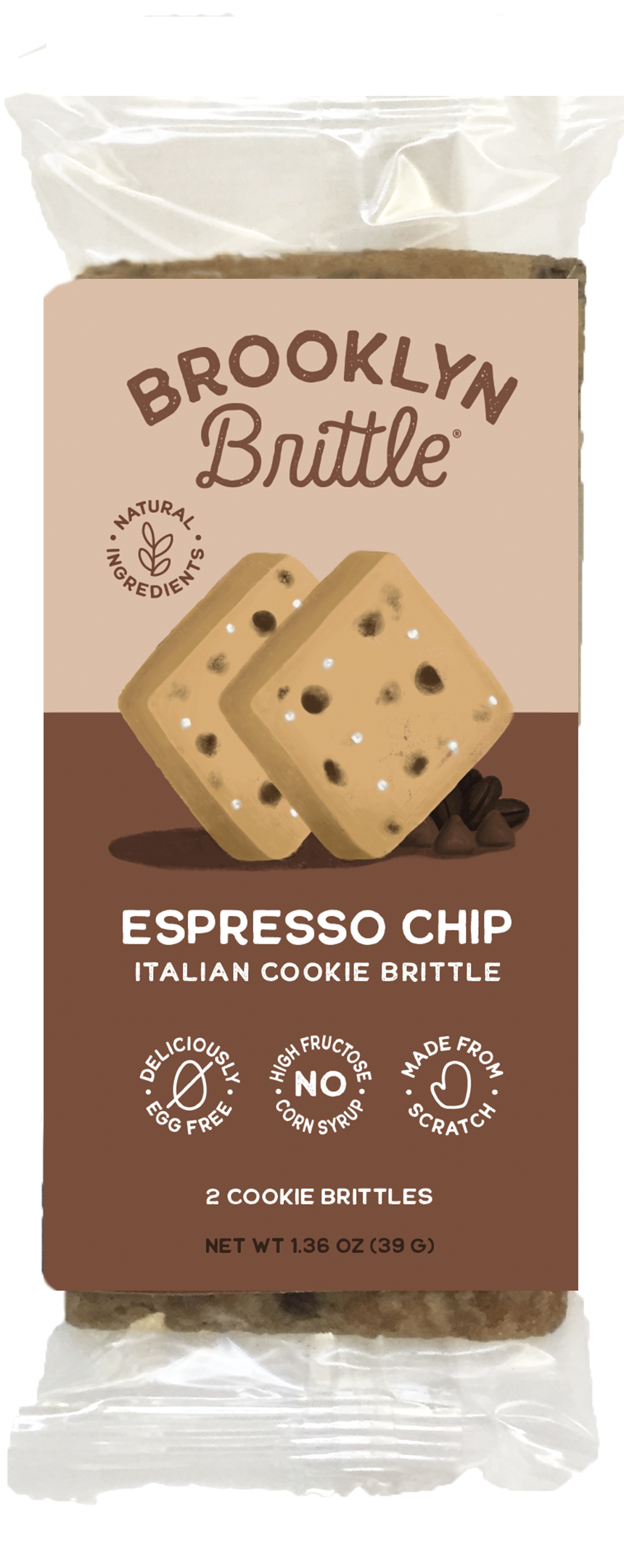 Brooklyn Brittle - Wholesale Cookie - Italian Cookie Brittle – Espresso Chip | Snack Pack1
