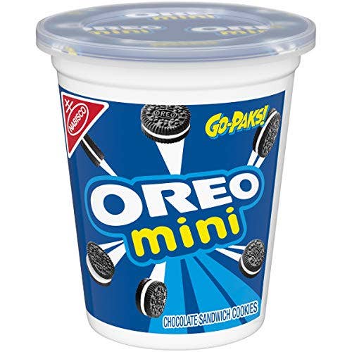 Shop The King - Wholesale Cookie - OREO Mini Chocolate Sandwich Cookies, Original Flavor, 1 Go-Pak Cup