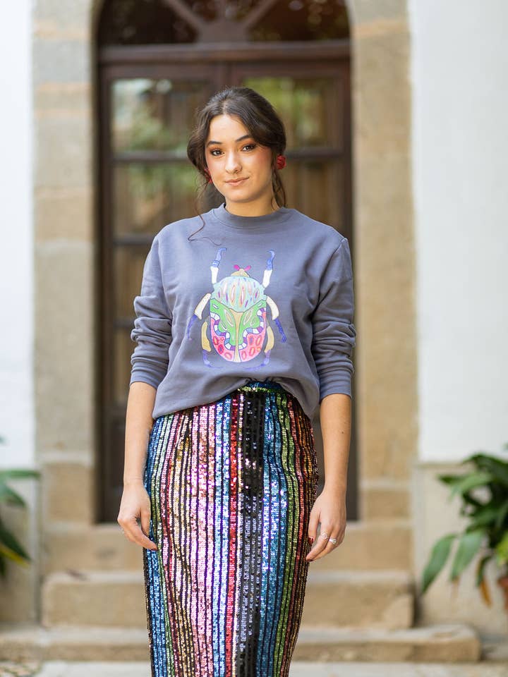 Beetle sweatshirt for wholesale by De Manuela