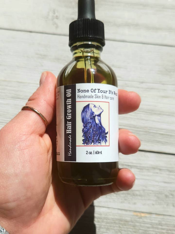 Rosemary Hair Growth Oil – Scalp Treatment for Thinning Hair for wholesale by None of Your B's Wax Skin & Hair care