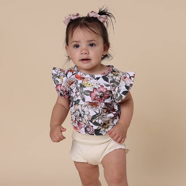 Snuggle Hunny - Wholesale T-shirt – Kids - Australiana Organic T-Shirt with Frill