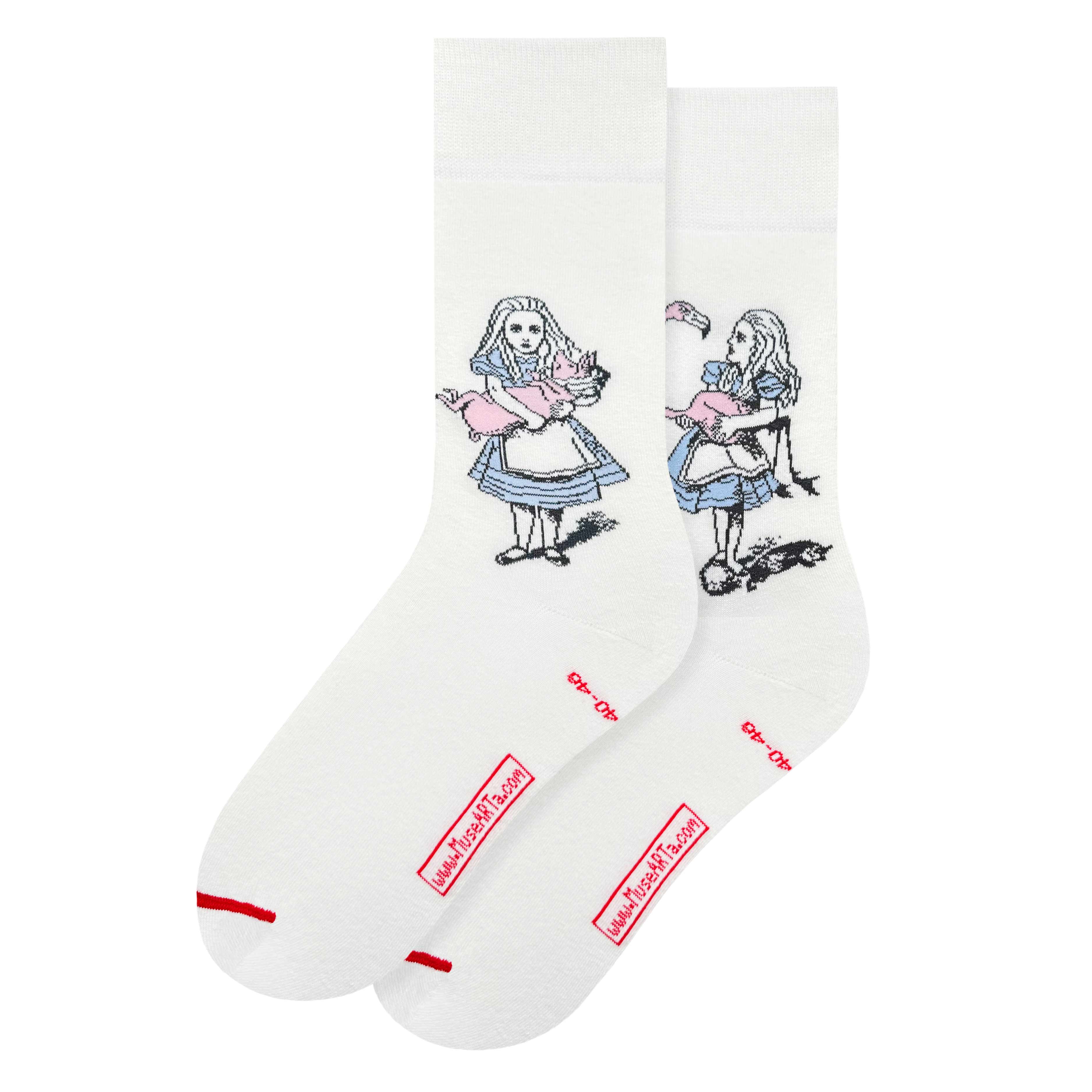 MuseARTa GmbH – Meias - Unissexo por atacado – John Tenniel - As Aventuras de Alice no País das Maravilhas2