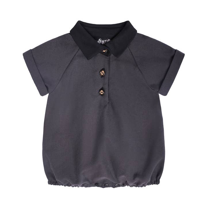 Baby Black Romper for wholesale by Infantium Victoria