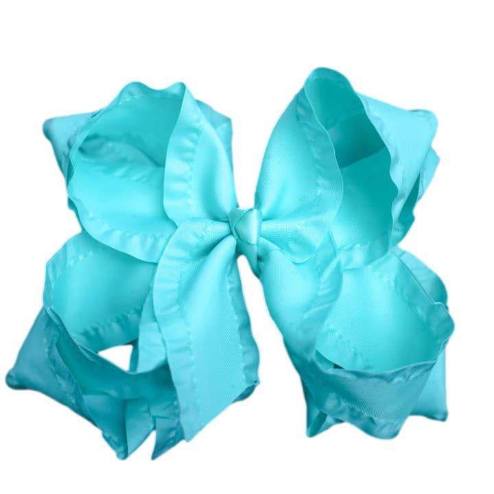 Aqua Dobbelt flæsehårbue for engroshandel hos The Solid Bow