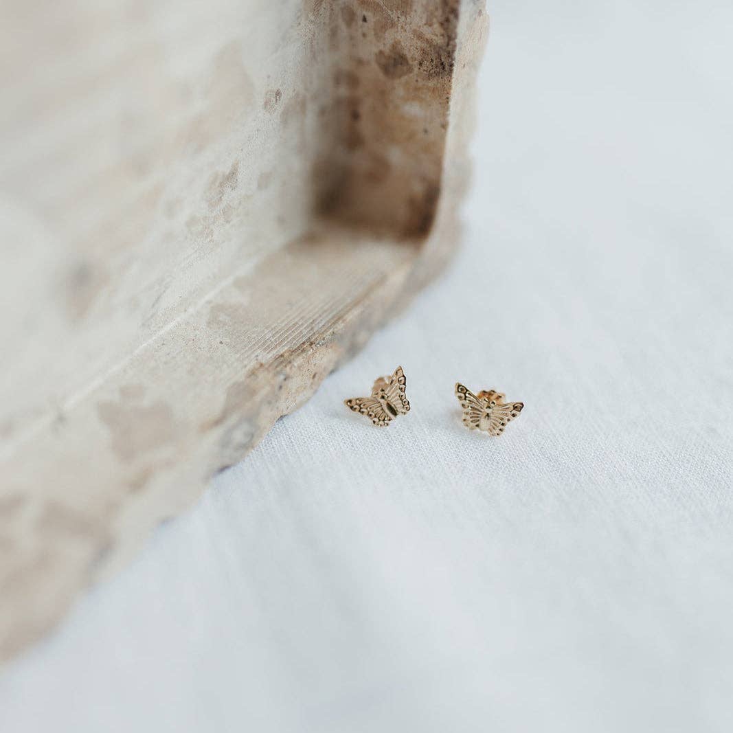 Barberry & Lace Handmade Jewelry - Wholesale Stud/Post Earrings - Butterfly Stud Earrings4