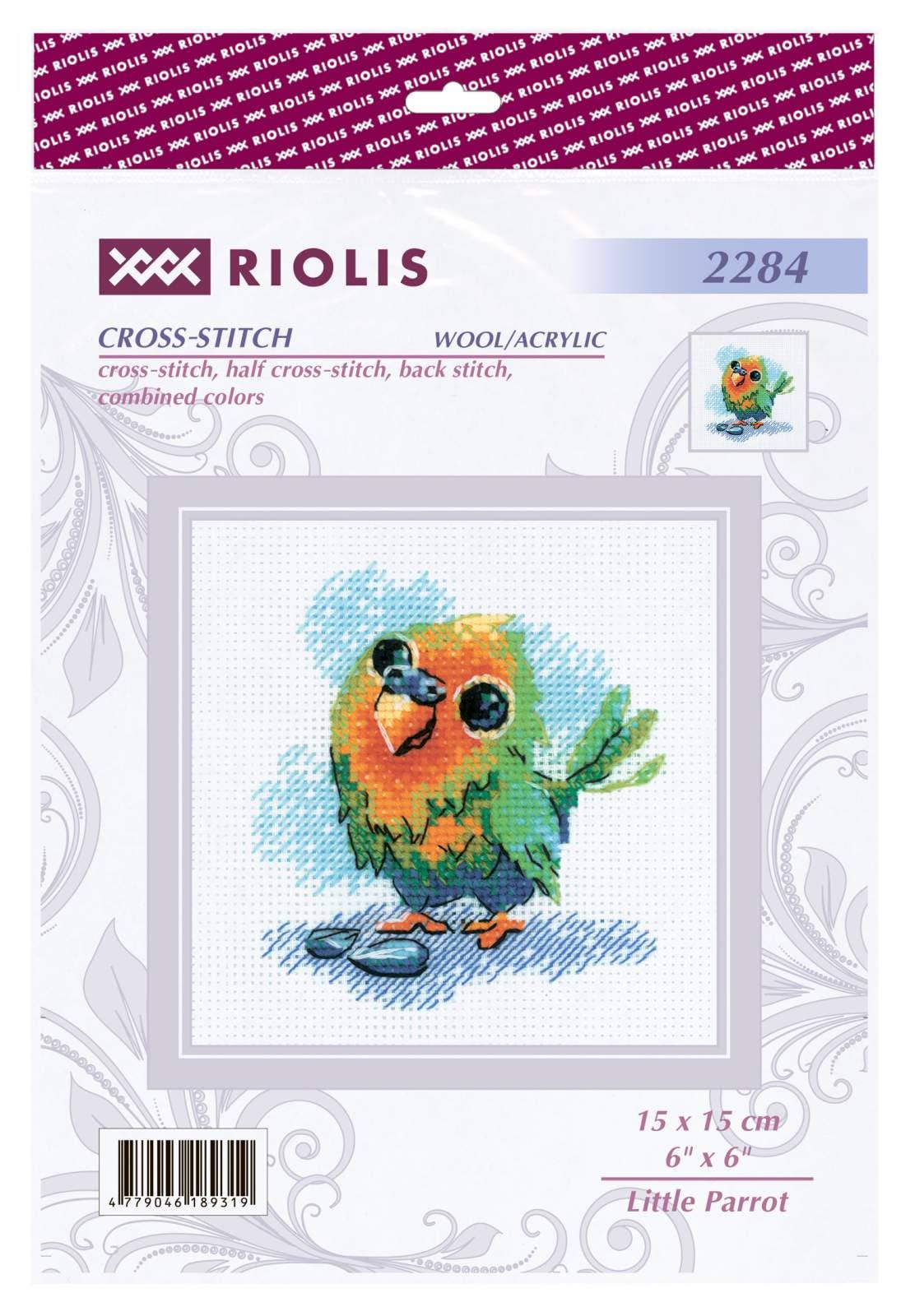 RIOLIS - Wholesale Embroidery/Cross Stitch Supplies - Cross Stitch Kit From Riolis 2284 Little Parrot1