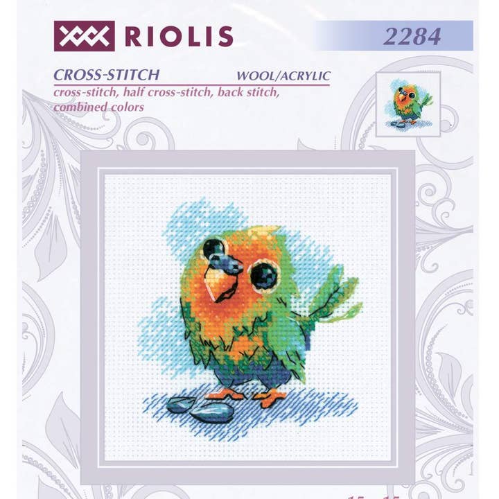 RIOLIS - Wholesale Embroidery/Cross Stitch Supplies - Cross Stitch Kit From Riolis 2284 Little Parrot1
