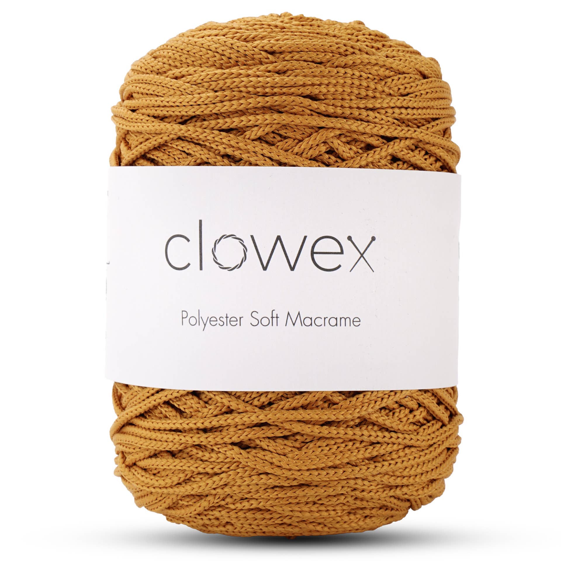 Clowex Textile LLC - Vente Fils à tricoter - Corde Macramé Douce en Polyester 2,5 mm, Fil de Corde Tressé Coloré67