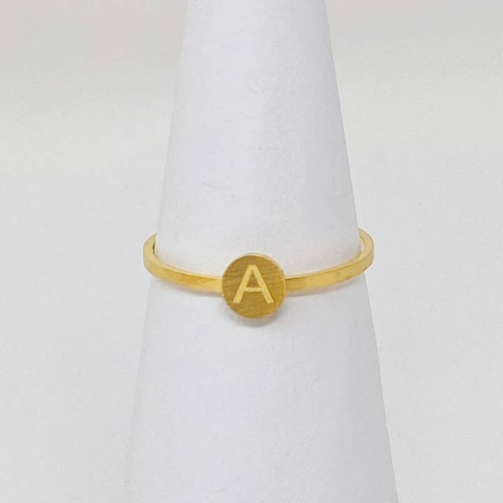 Ellison+Young - Wholesale Band/Stacked Ring - Tiny Initial Ring11