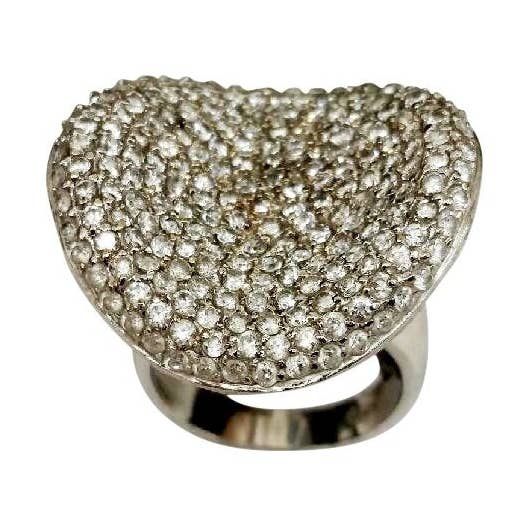 Anel de prata esterlina com zircónia cúbica Zirconite. 501R34419 por atacado de Zirconmania Wholesale Fashion Jewelry