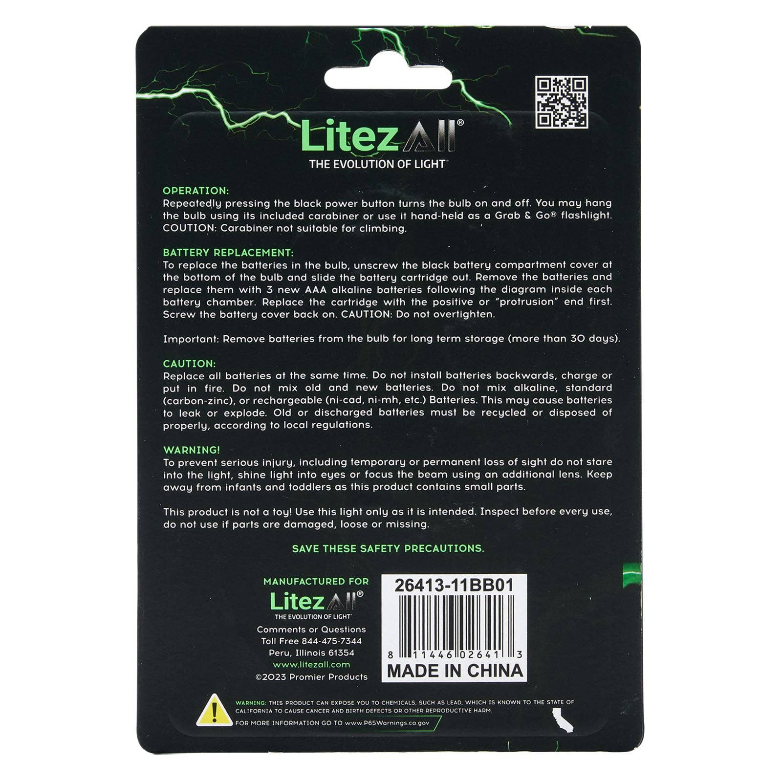 LitezAll - Wholesale Flashlight - LitezAll PortaBulb® with Carabiner14