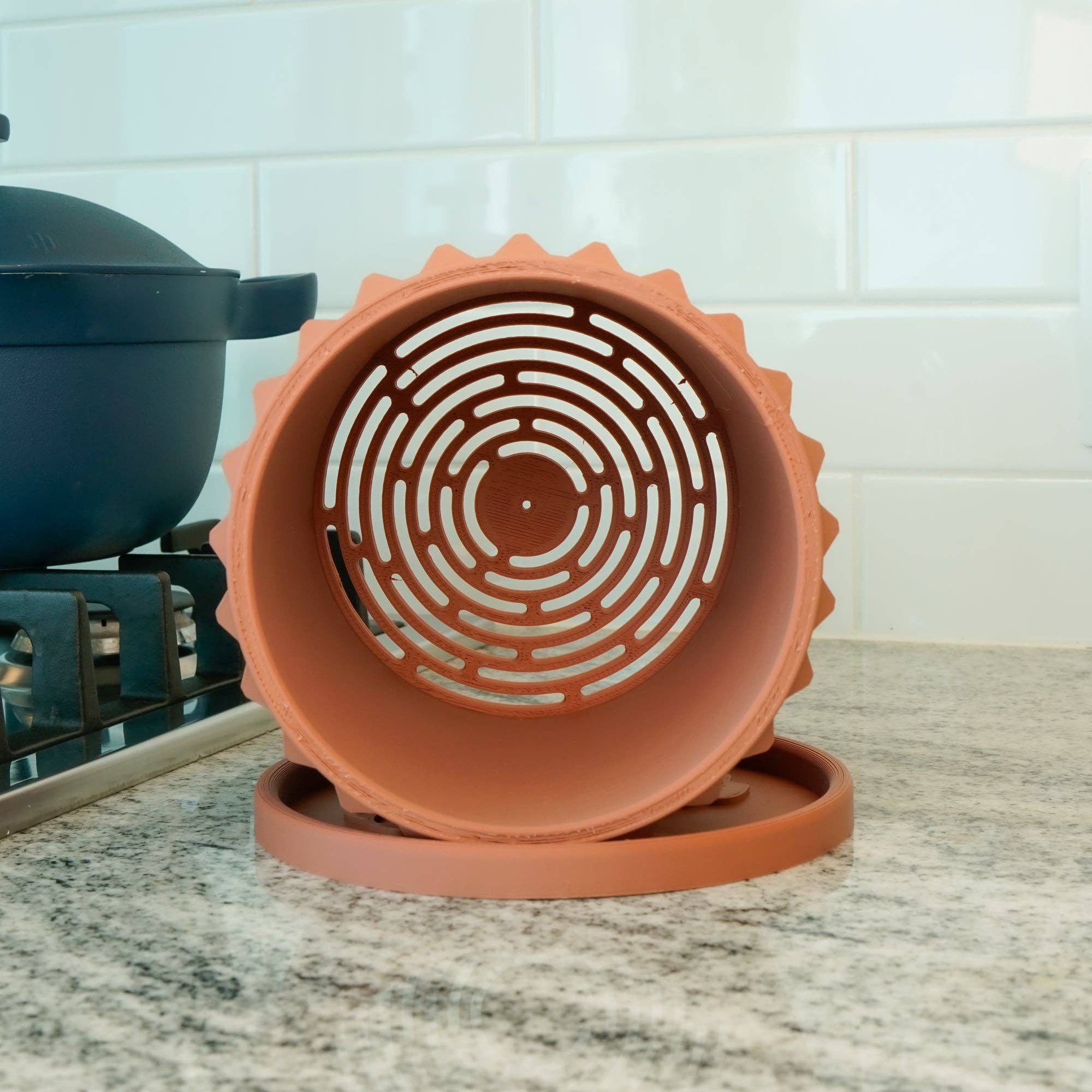 Rosebud Homegoods - Vente Pot - Cache-pot cubiste imprimé en 3D avec drainage14