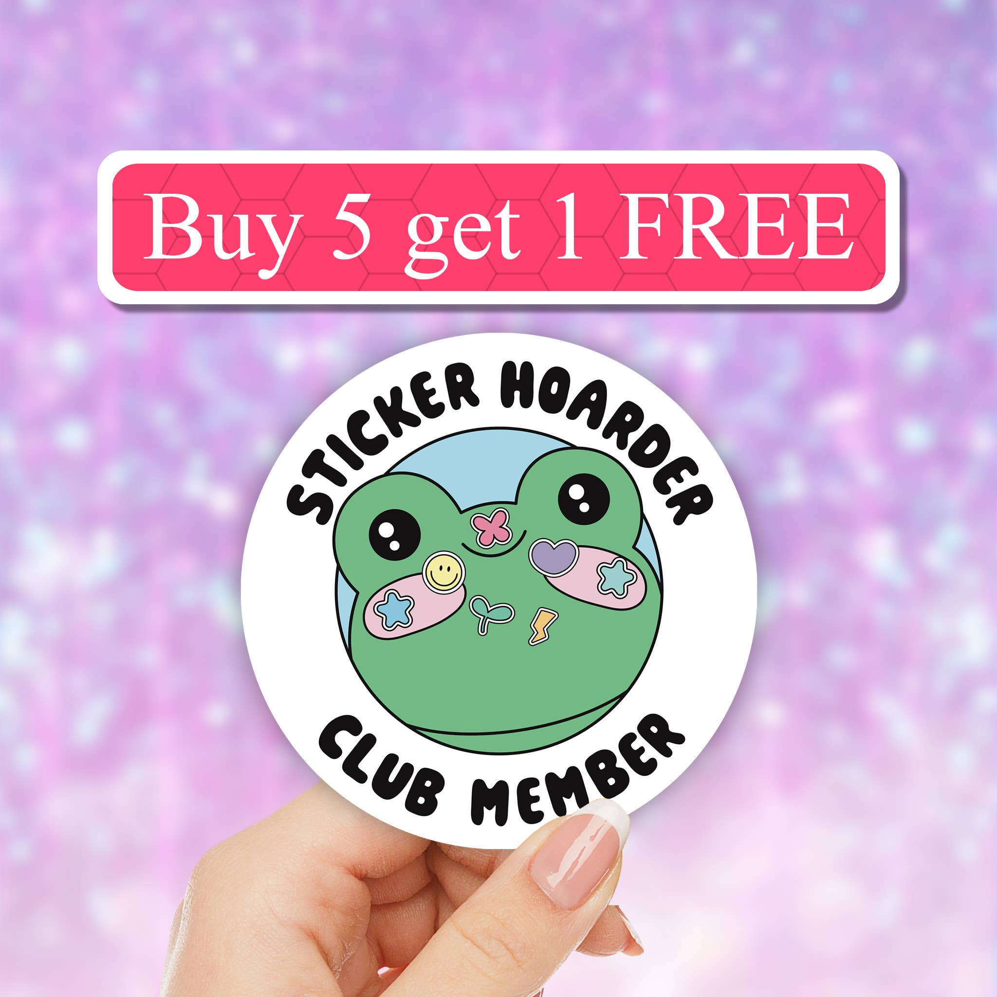 Neya Sticker Shop - Wholesale Sticker - Sticker Hoarder club member waterproof sticker, laptop decal0
