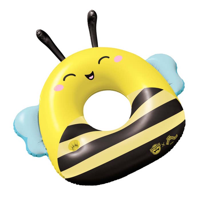 BigMouth Inc - Wholesale Inflatables - Squishmallows Sunny the Bee 42 inch pool float with cupholder