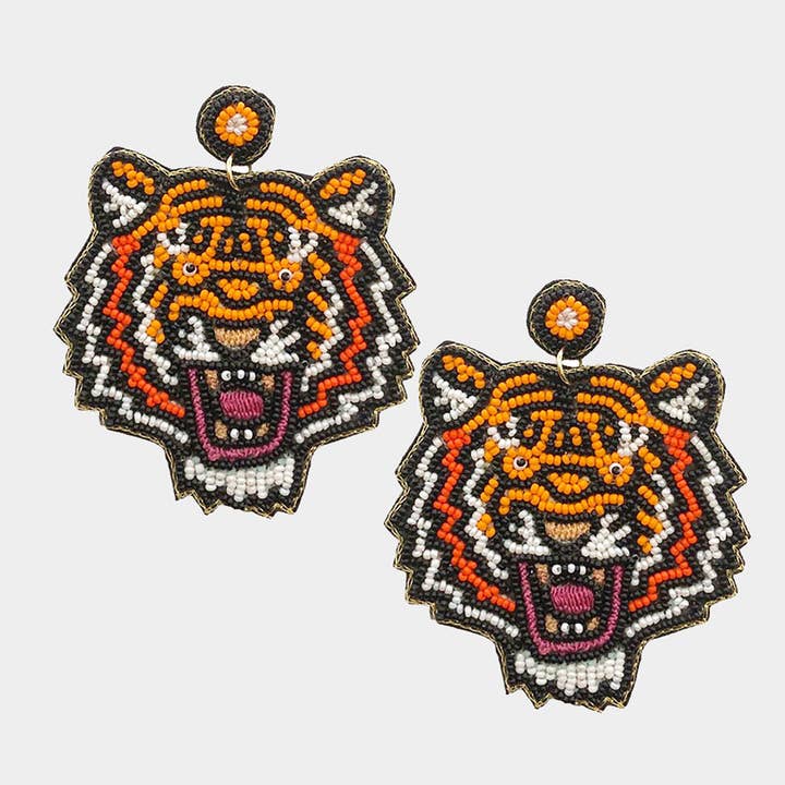 Curated Trinkets | Sport Animal | Earring | Tiger | 20019 for wholesale by Curated Trinkets