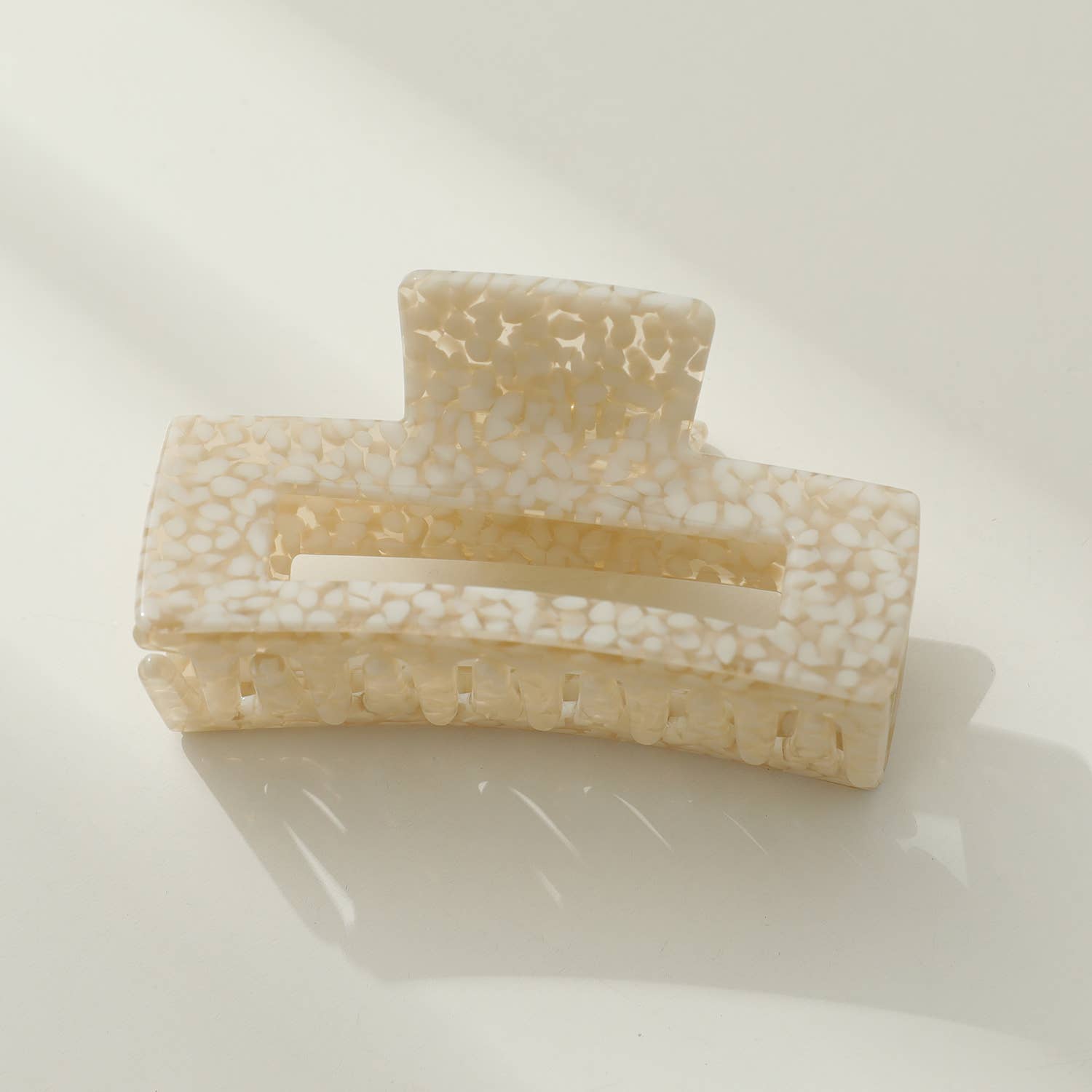 Assorted Luna Medium Vintage Stone | Classic Med Rectangle Claw Clip for wholesale on Faire8