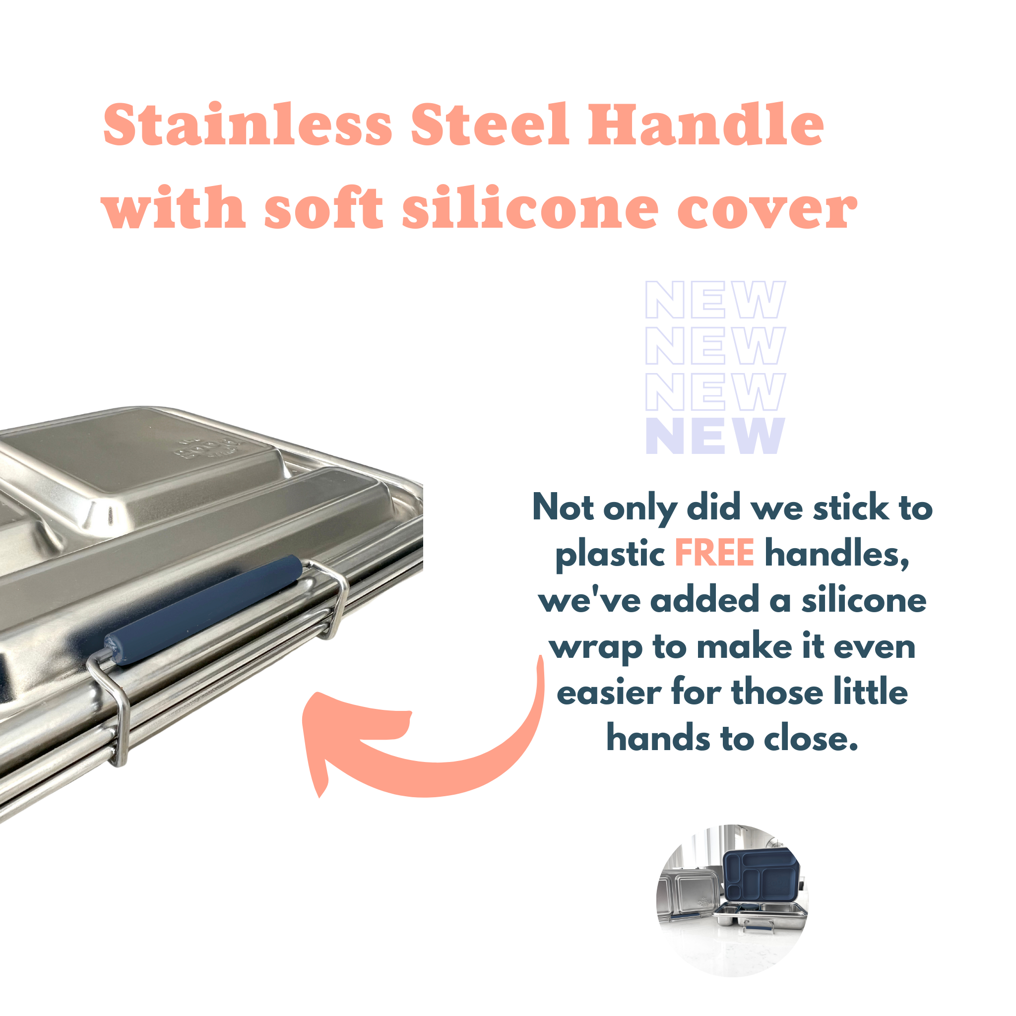 The Good Kiind - Wholesale Lunch Bag/Box - Kids - Lunch box for kids Stainless Steel, Bento-Box: The Explorer™5