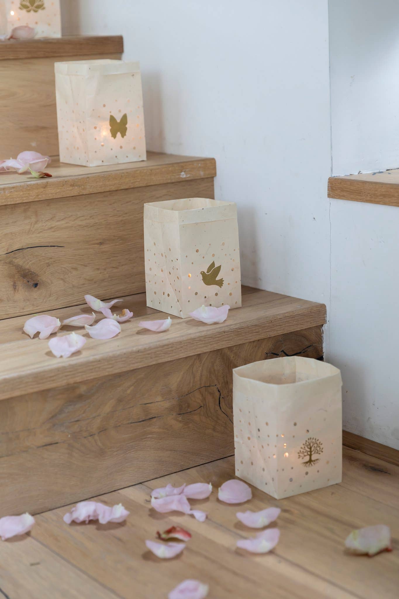 Koperberg - Wholesale Candle Holder - Candle Bags | set of 4 | Natural handmade paper4