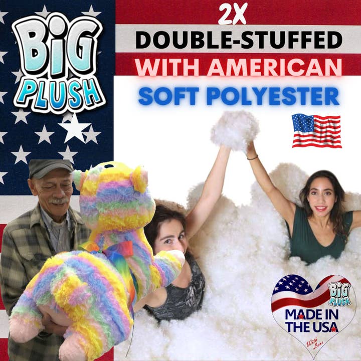 Big Plush - Wholesale Stuffed/Plush Toy - Kids & Baby - Extra Large Stuffed Llama Rainbow Color Soft 30 inches
