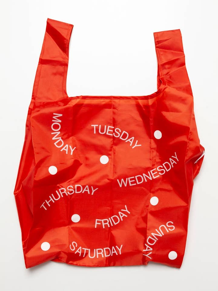 WEEKDAYS FOLDABLE BAG for wholesale by Wood'd