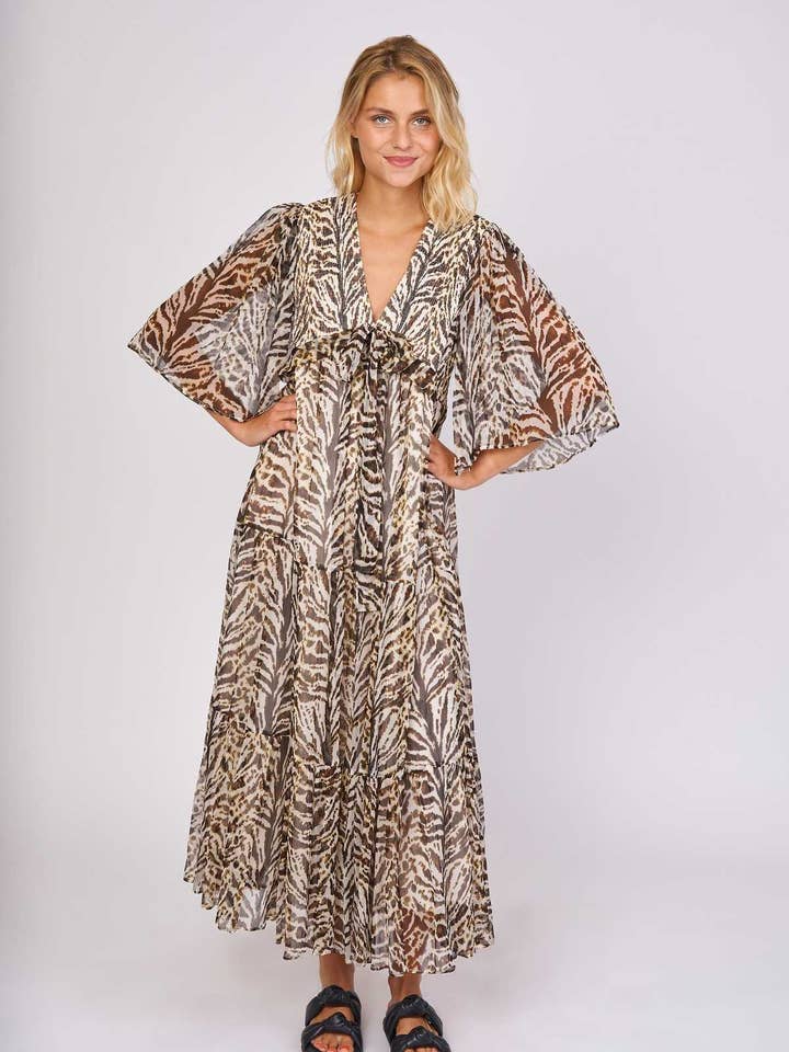 CORNELIA long veil printed dress for wholesale by DERHY