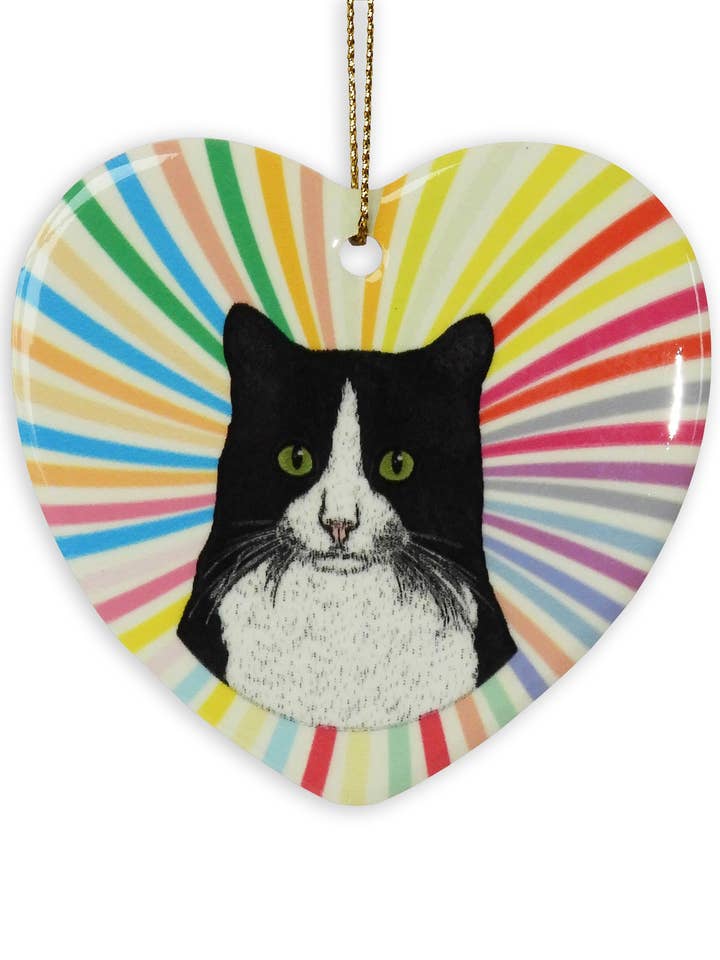 Smoking Keramisk Heart Ornament for engroshandel hos Sabyloo