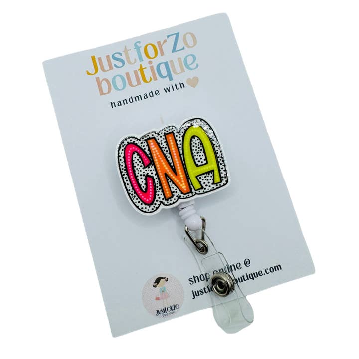 JustforZo boutique, Inc. - Wholesale Badge Accessory - Women's - CNA Badge Reel, Nurses, Hospital.