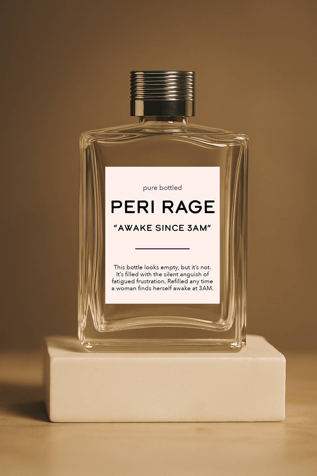 PERI RAGE - Wholesale Decorative Tabletop Object - Awake Since 3AM Rage Bottle