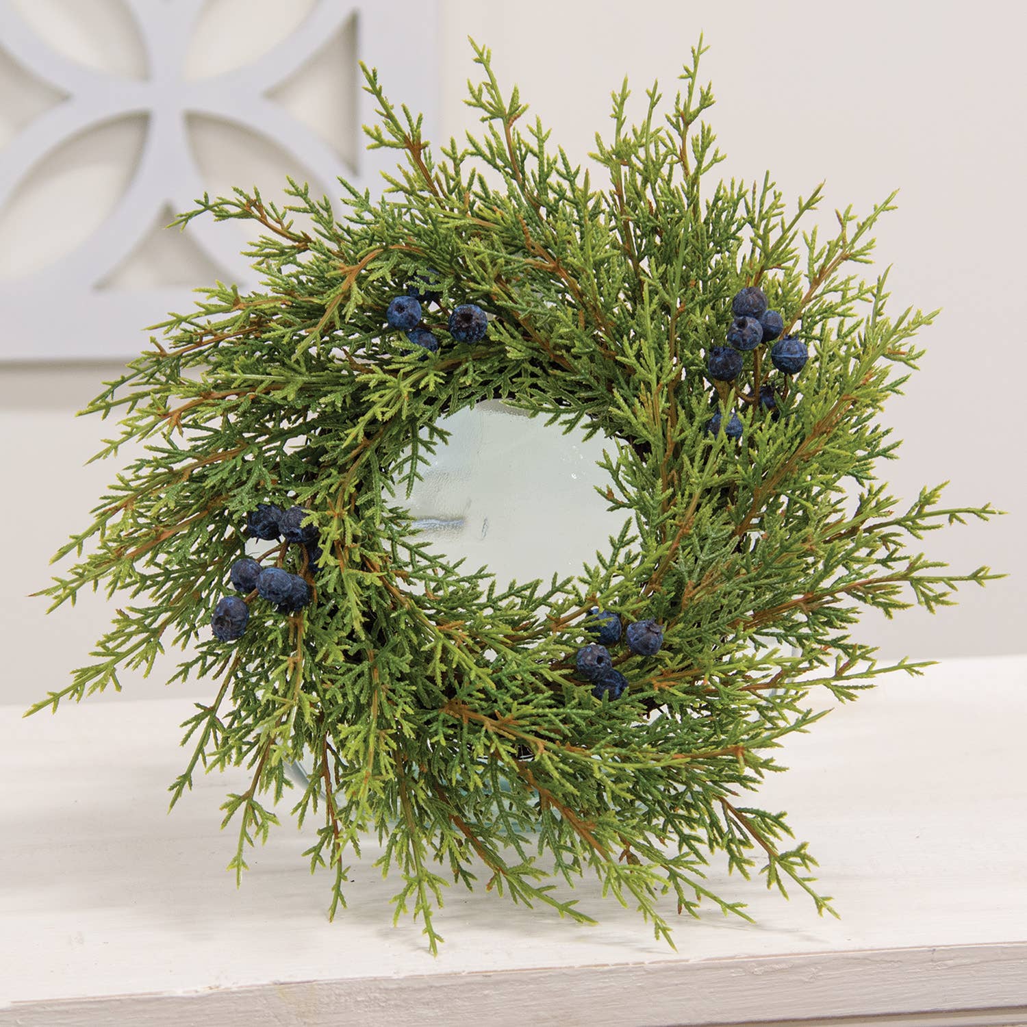 Saybrook Lane - Wholesale Wreath - Blue Berry & Cedar Wreath, 12"1