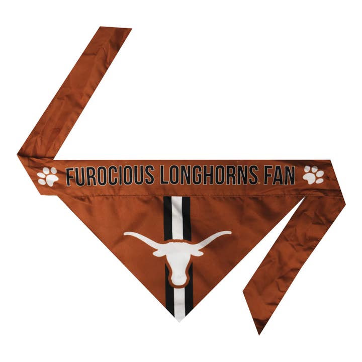 Little Earth Productions - Wholesale Pet Bandana - Dog - NCAA Texas Longhorns Reversible Pet Bandana